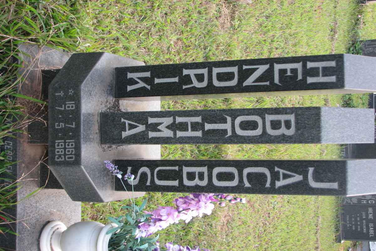 BOTHMA Hendrik Jacobus 1960-1983