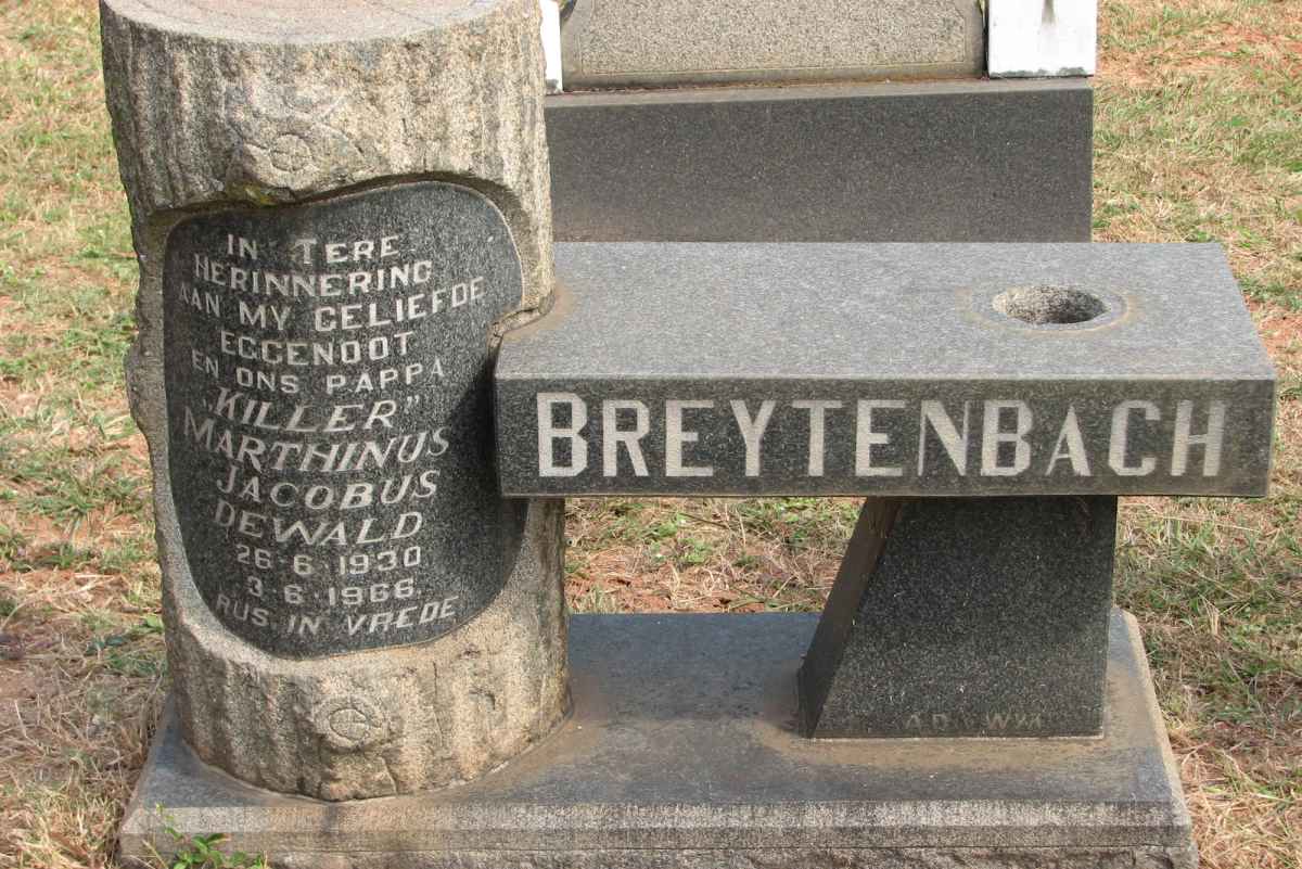 BREYTENBACH Marthinus Jacobus Dewald 1930-1966