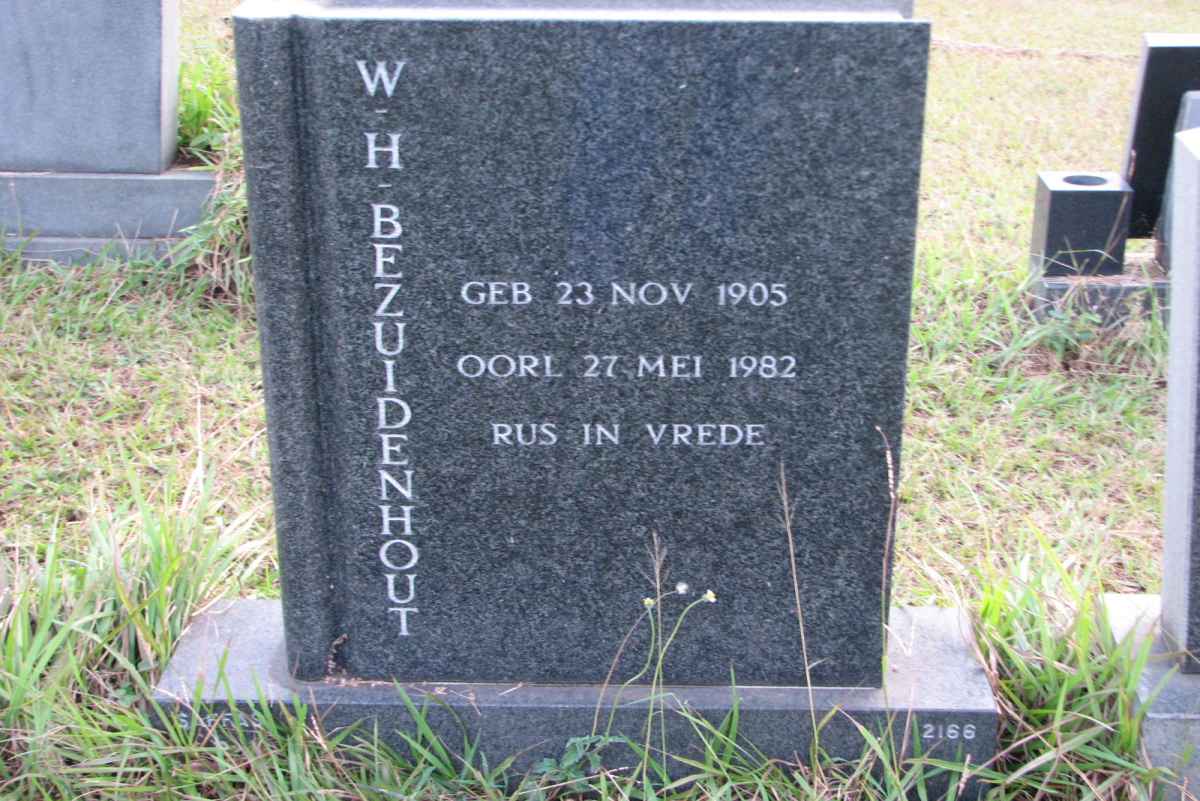 BEZUIDENHOUT W.H. 1905-1982