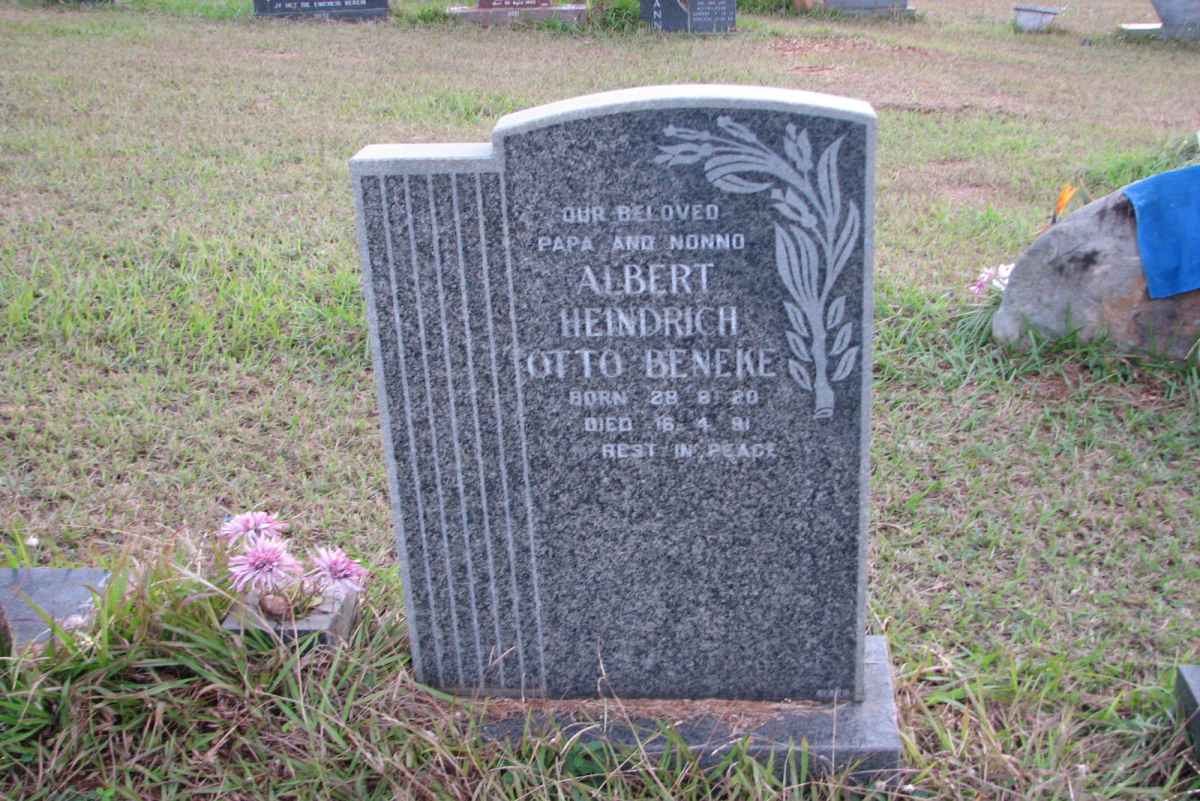 BENEKE Albert Heindrich Otto 1920-1991