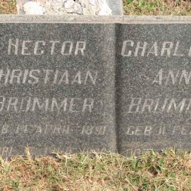 BRUMMER Hector Christiaan 1891-? &amp; Charlotte Anne 1895-?