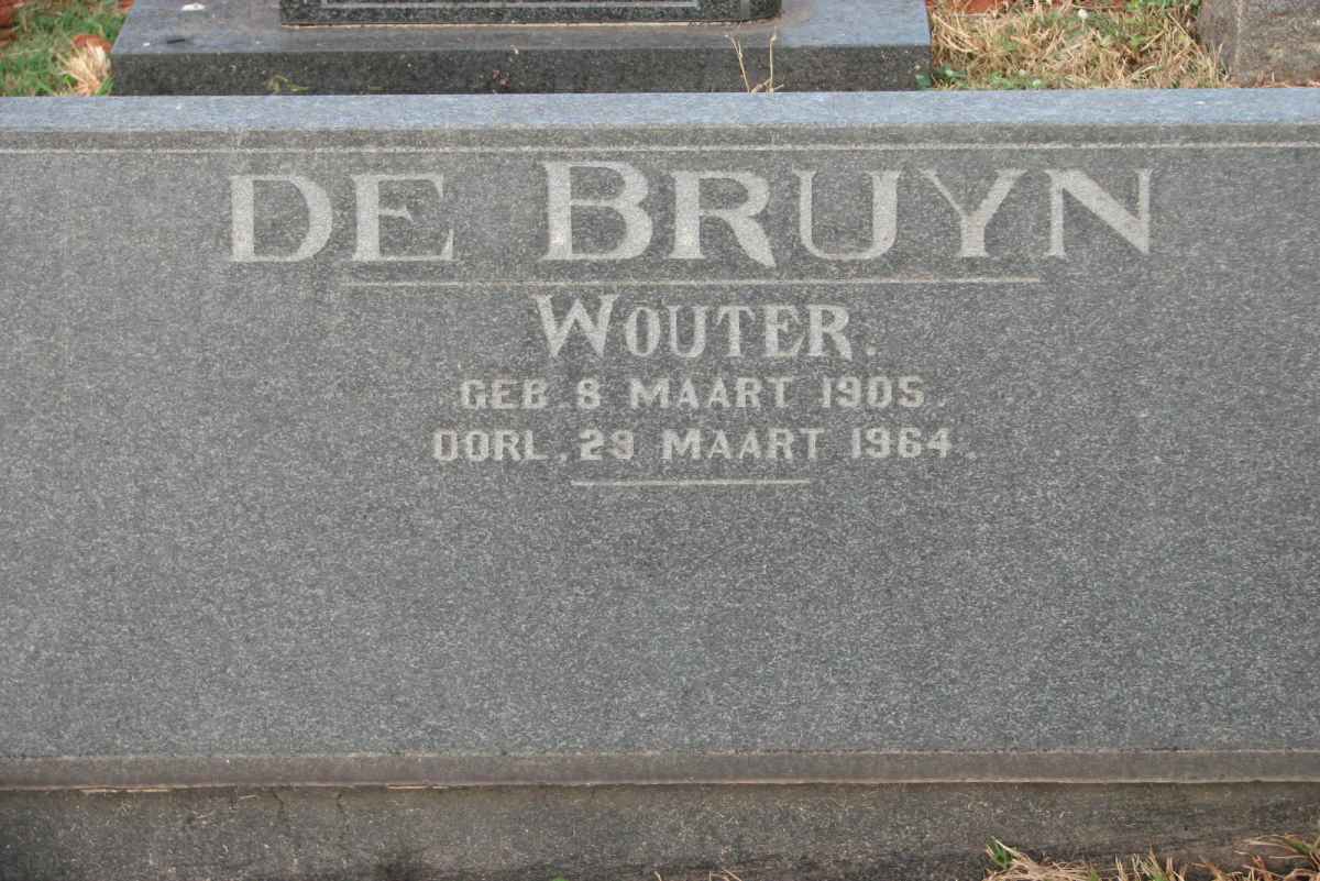 BRUYN Wouter, de 1905-1964