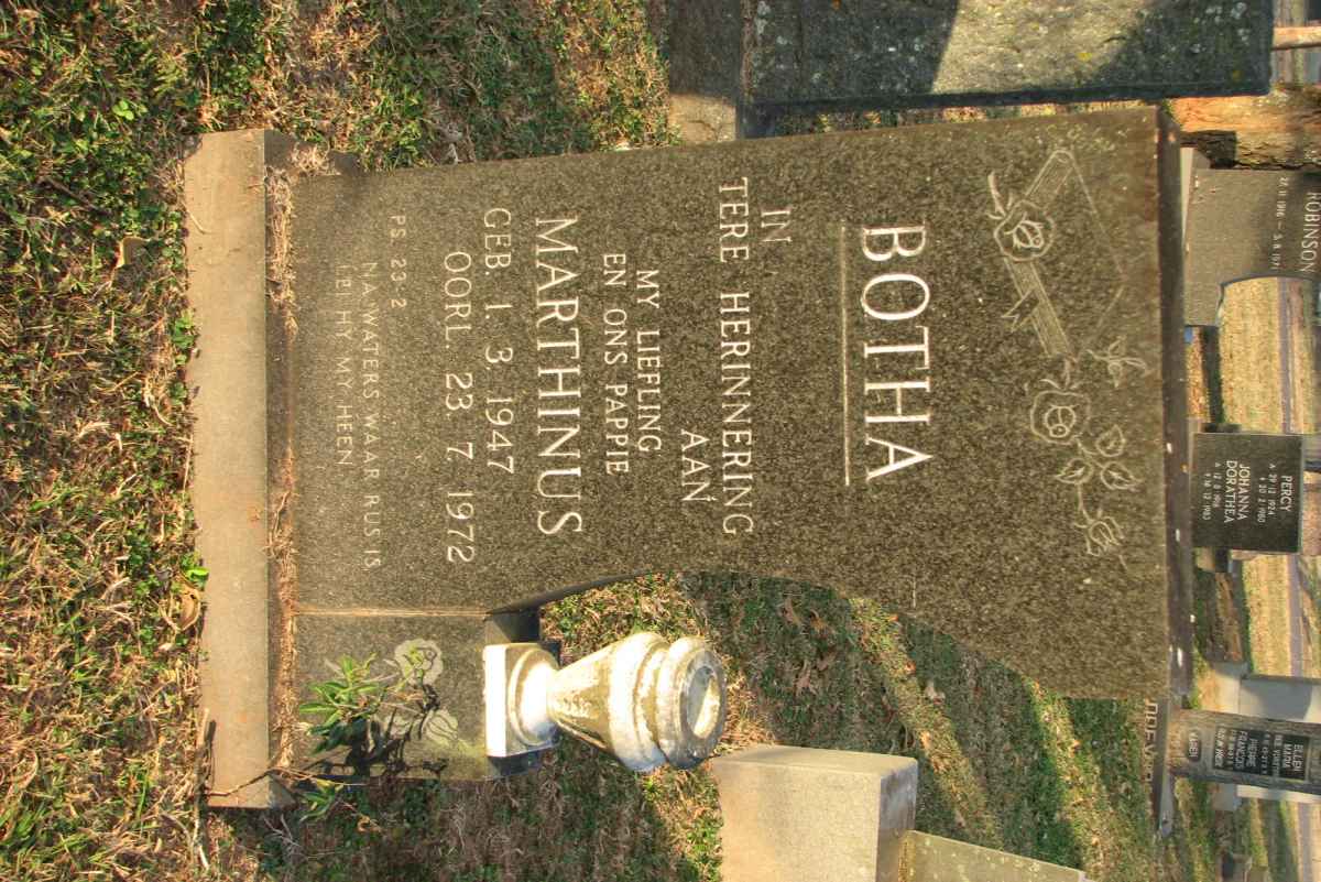 BOTHA Marthinus 1947-1972