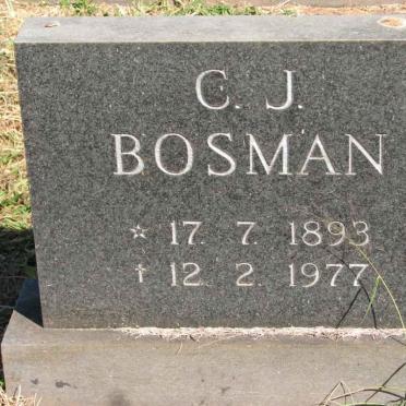 BOSMAN C.J. 1893-1977