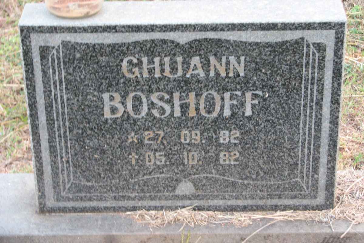 BOSHOFF Ghuann 1982-1982