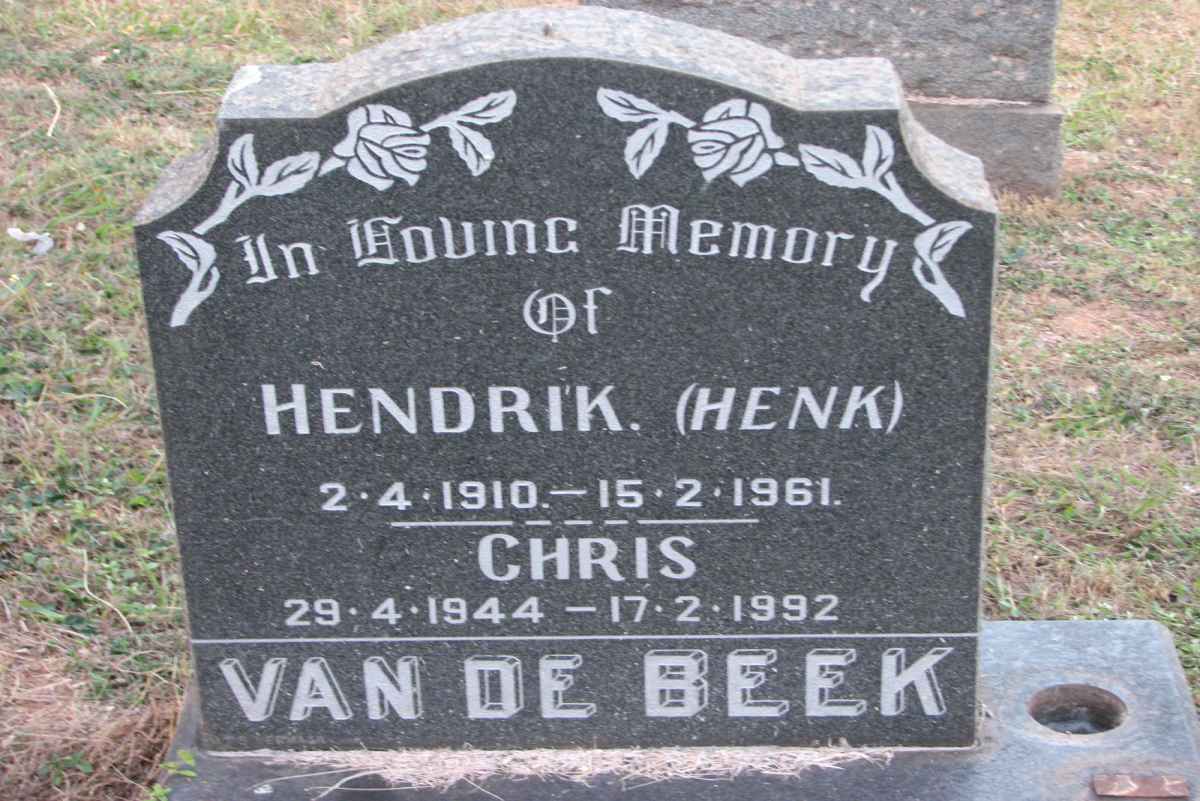 BEEK Hendrik, van de 1910-1961 :: VAN DE BEEK Chris 1944-1992