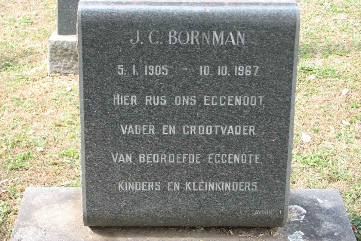 BORNMAN J.C. 1905-1967