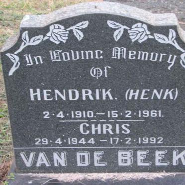 BEEK Hendrik, van de 1910-1961 :: VAN DE BEEK Chris 1944-1992