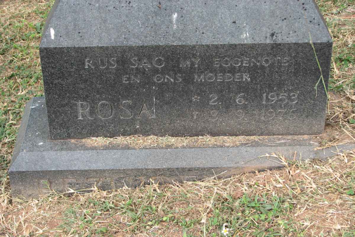 BEZUIDENHOUT Rosa 1953-1976