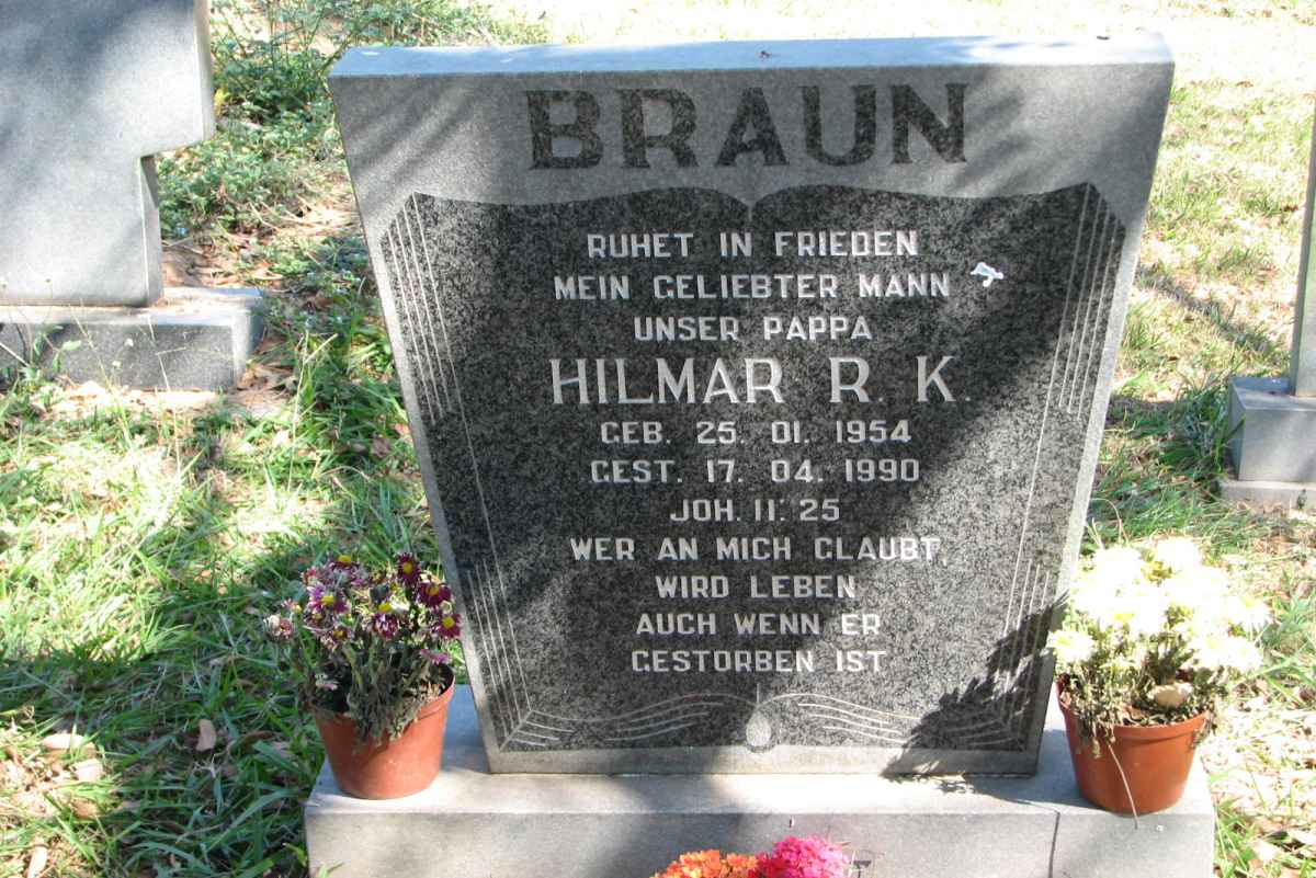 BRAUN Hilmar R.K. 1954-1990