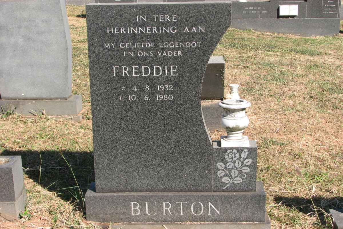 BURTON Freddie 1932-1980