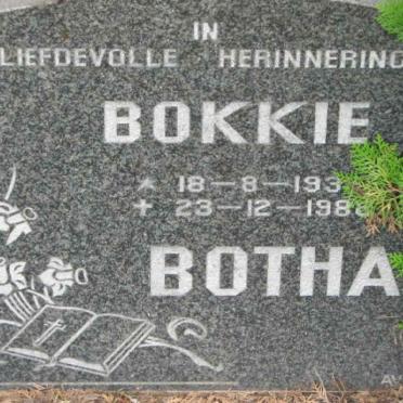 BOTHA Bokkie 193?-1988