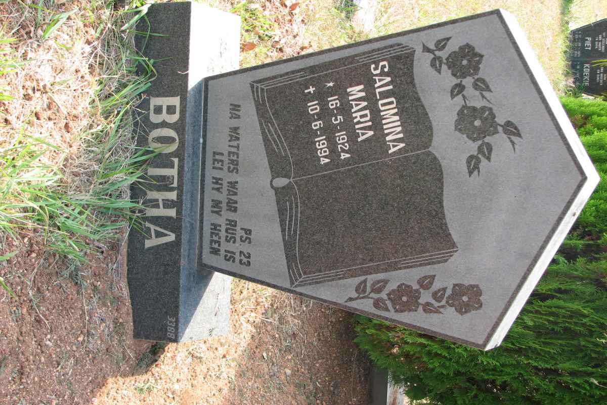 BOTHA Salomina Maria 1924-1994