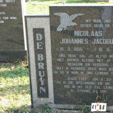 BRUYN Nicolaas Johannes Jacobus, de 1955-1998