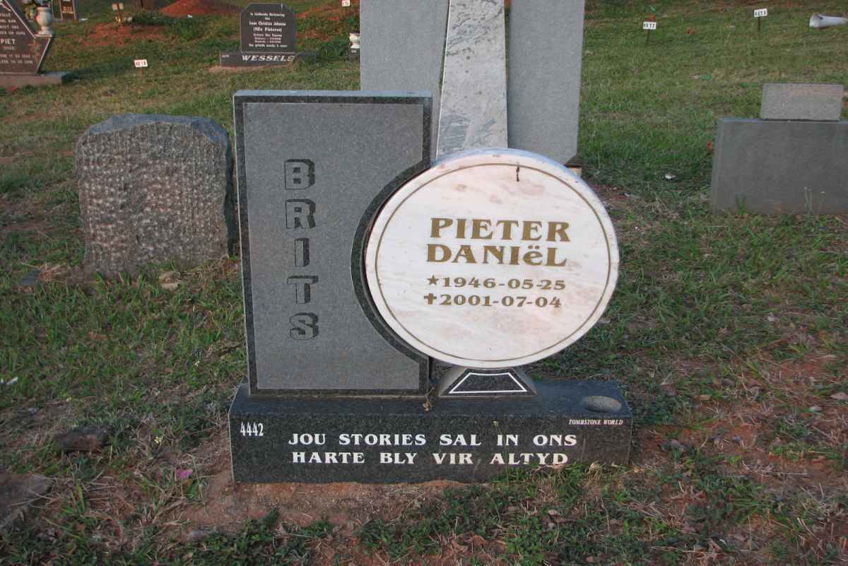 BRITS Pieter Daniël 1946-2001