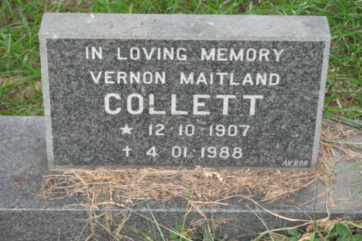 COLLETT Vernon Maitland 1907-1988