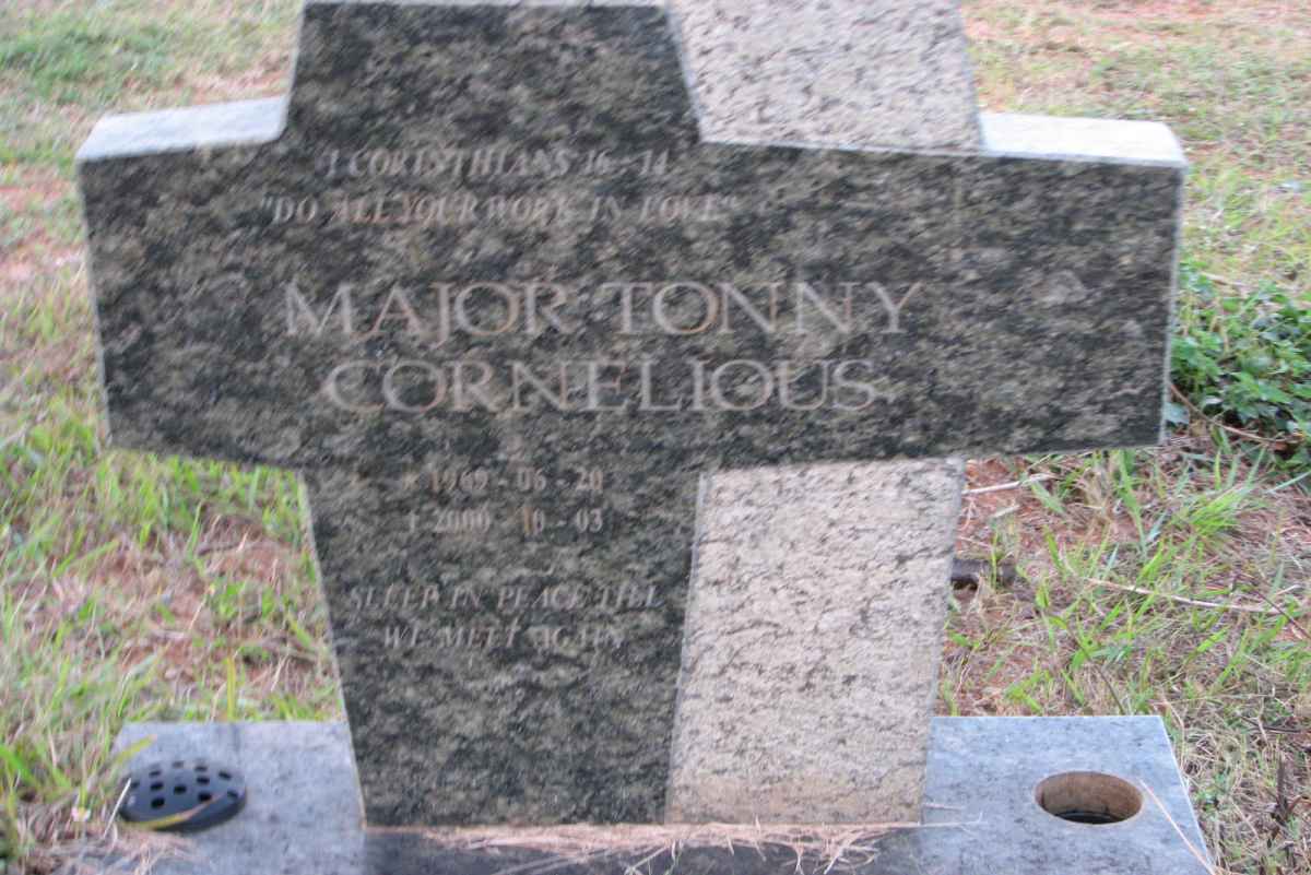 CORNELIOUS Major Tonny 1969-2000