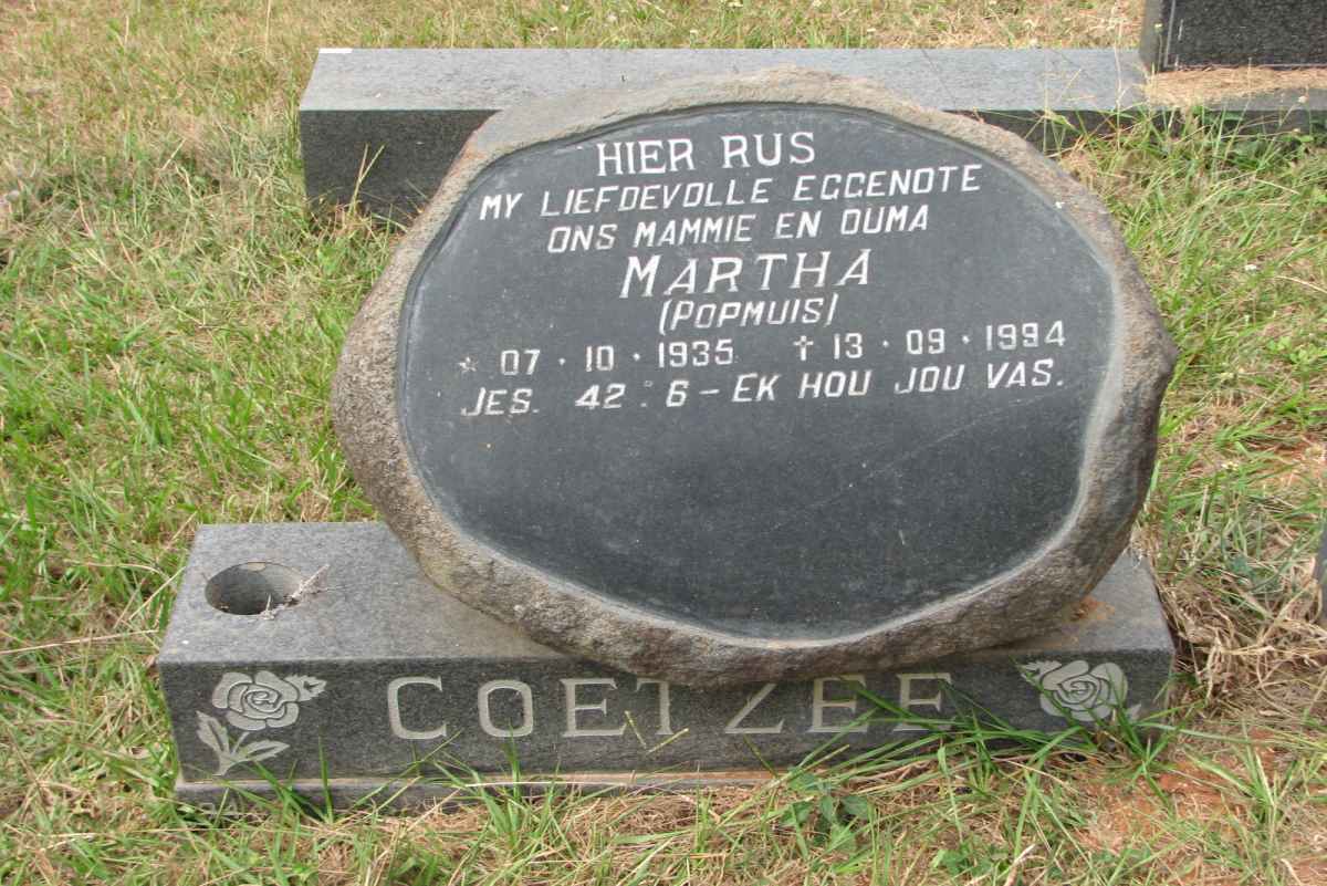 COETZEE Martha 1935-1994