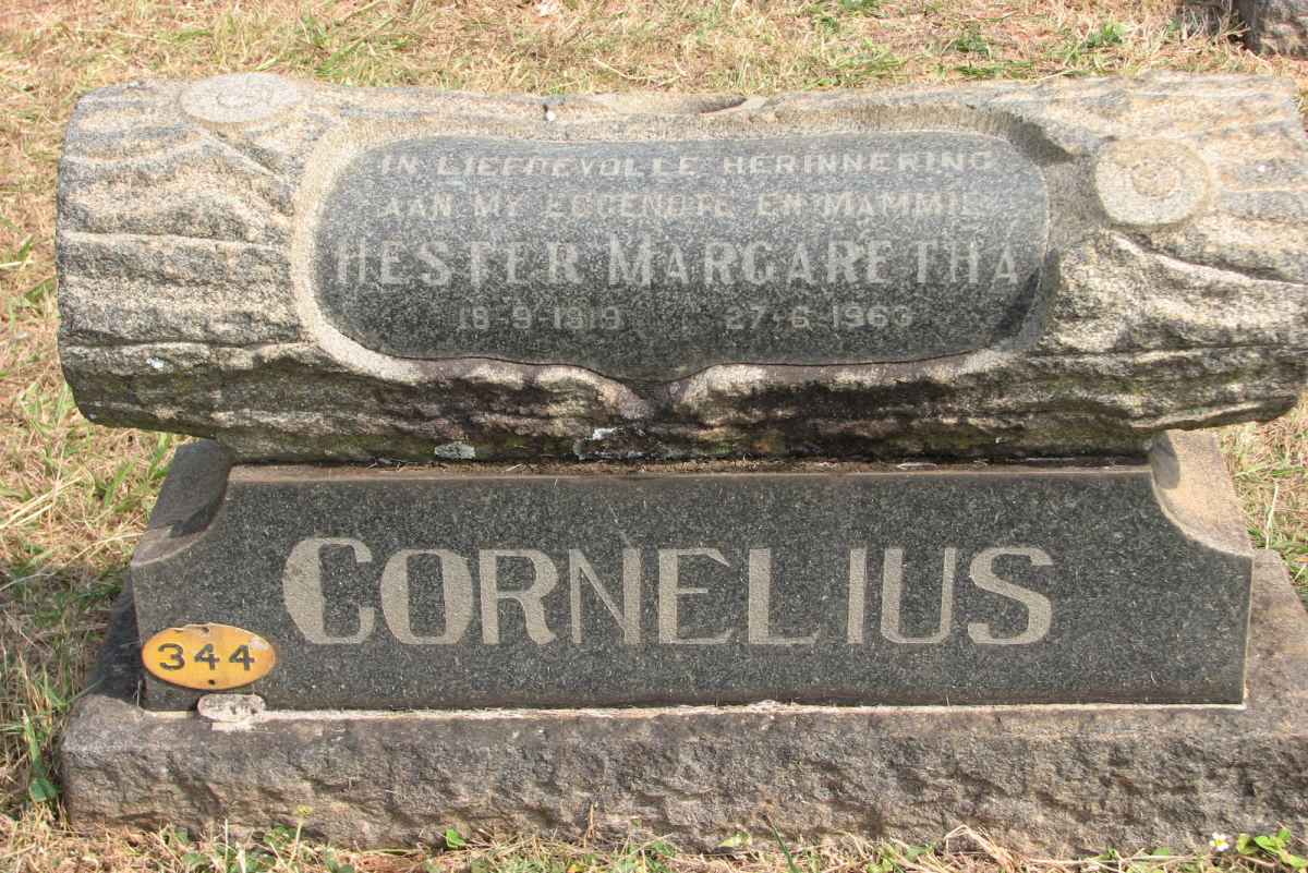CORNELIUS Hester Margaretha 1919-1963