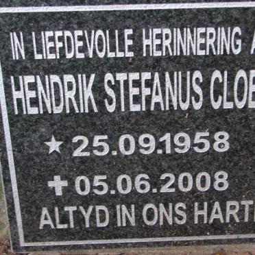 CLOETE Hendrik Stefanus 1958-2008
