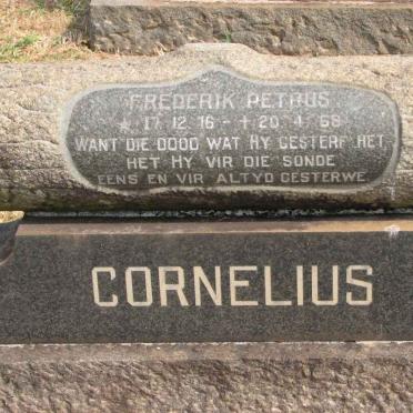 CORNELIUS Frederik Petrus 1916-1968