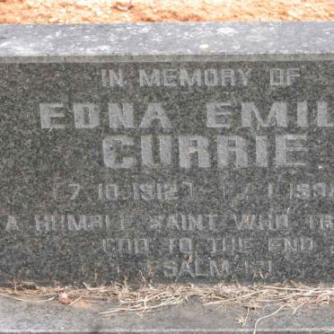 CURRIE Edna Emily 1912-1996