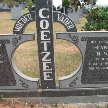 COETZEE H.S. 1911-1994 &amp; H.M.R.C. 1914-