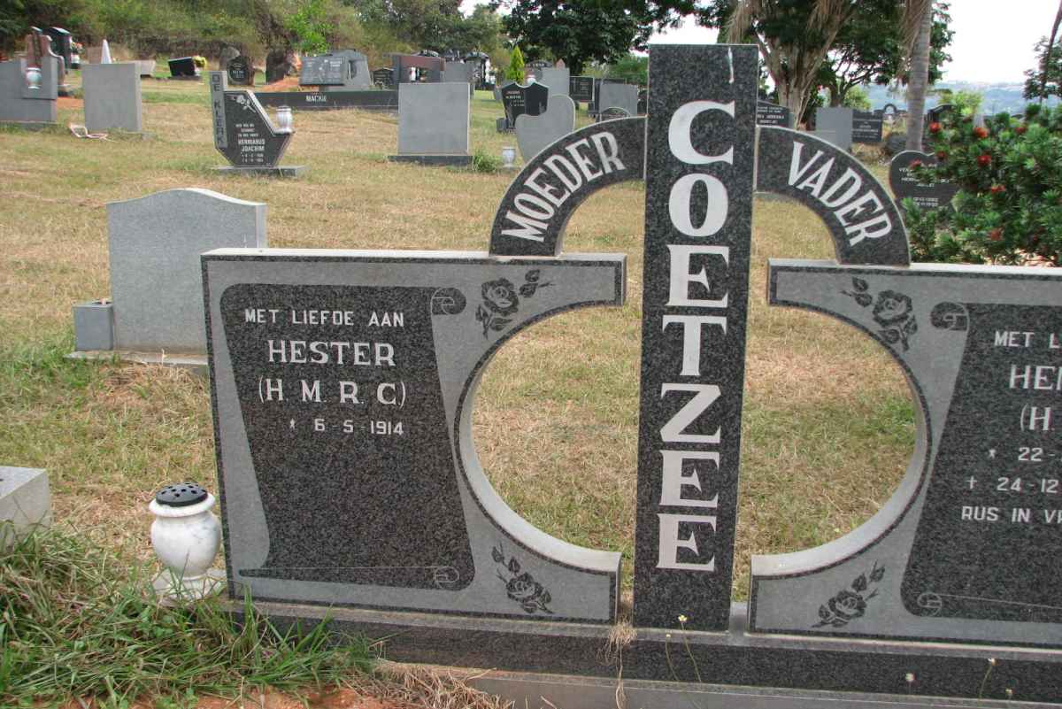 COETZEE H.M.R.C. 1914-