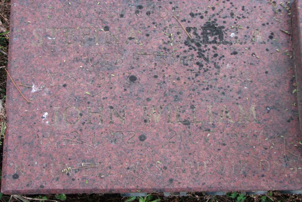 CUSSONS John William 1902-1987 &amp; Stefina Sibella BOSMAN 1907-1985