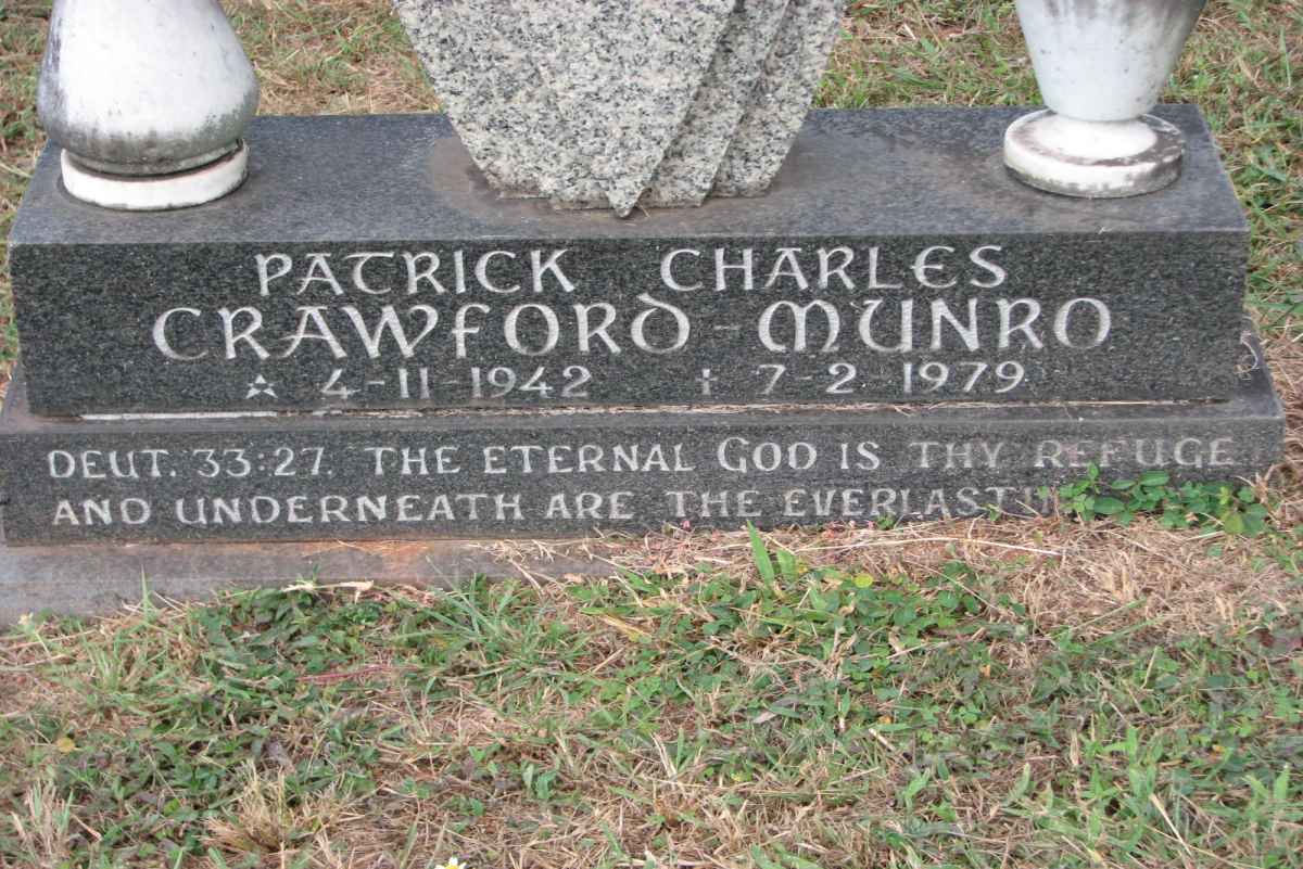 CRAWFORD-MUNRO Patrick Charles 1942-1979