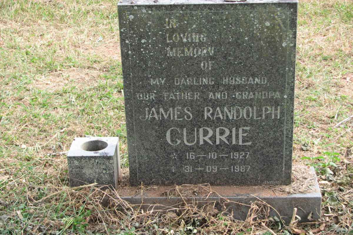 CURRIE James Randolph 1927-1987