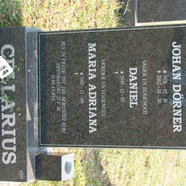 CELLARIUS Daniel 1945- &amp; Maria Adriana 1947- :: CELLARIUS Johan Dörner 1976-2002