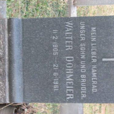 DOHMEIER Walter 1905-1961