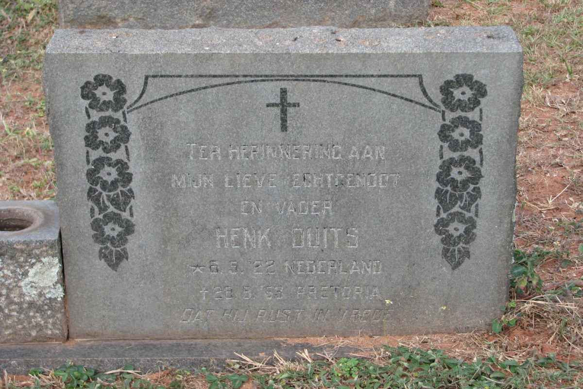 DUITS Henk 1922-1963