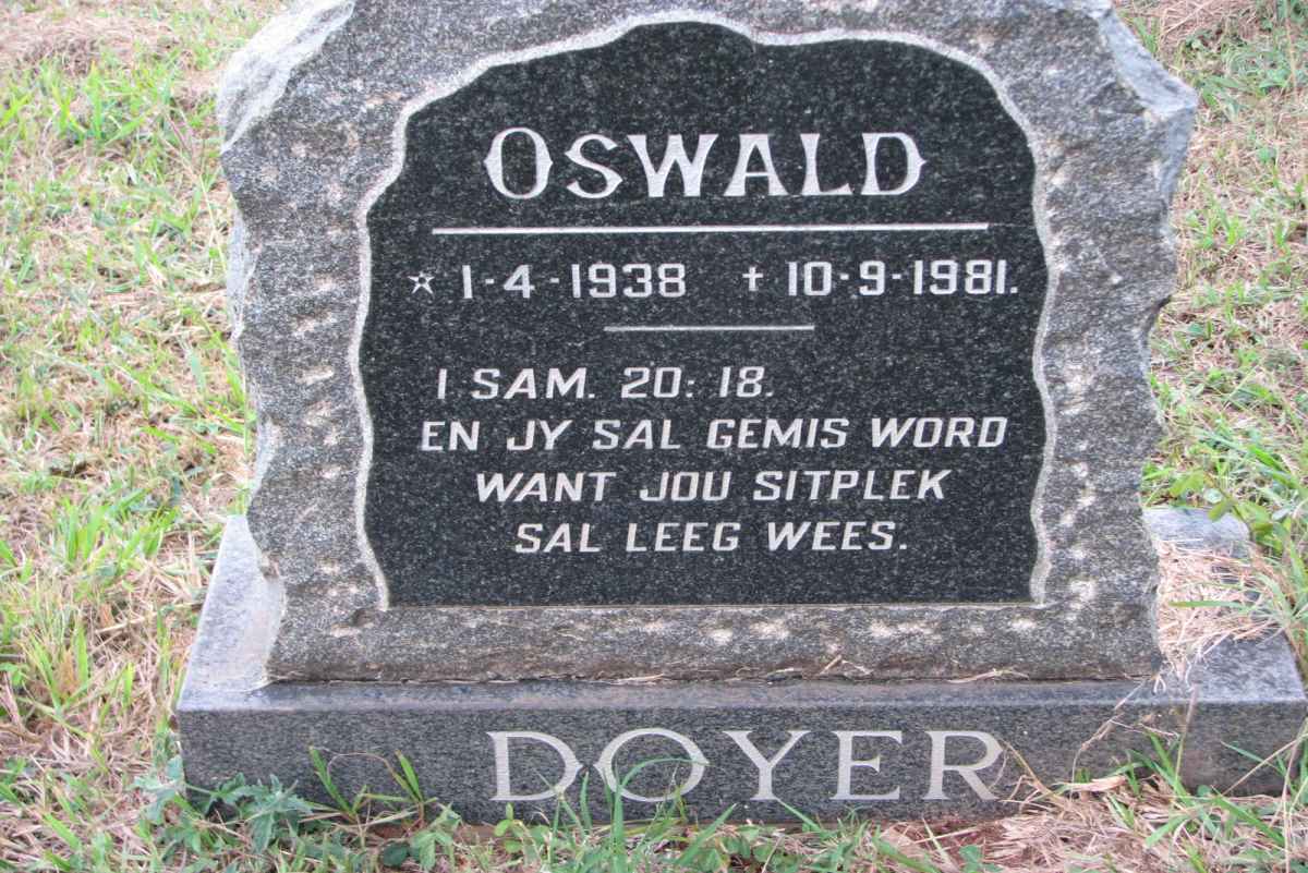 DOYER Oswald 1938-1981