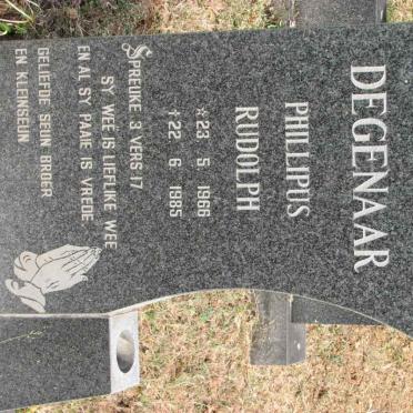 DEGENAAR Phillipus Rudolph 1966-1985