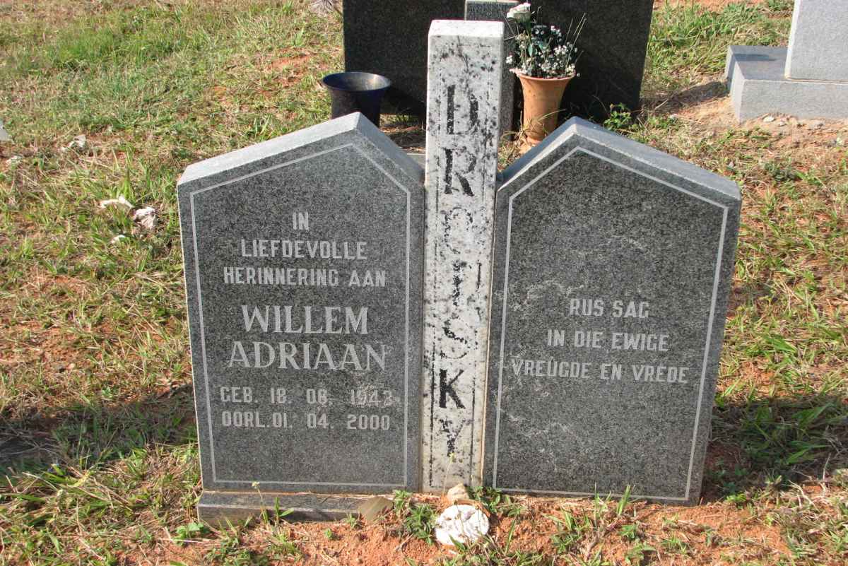 DROTSKY Willem Adriaan 1943-2000