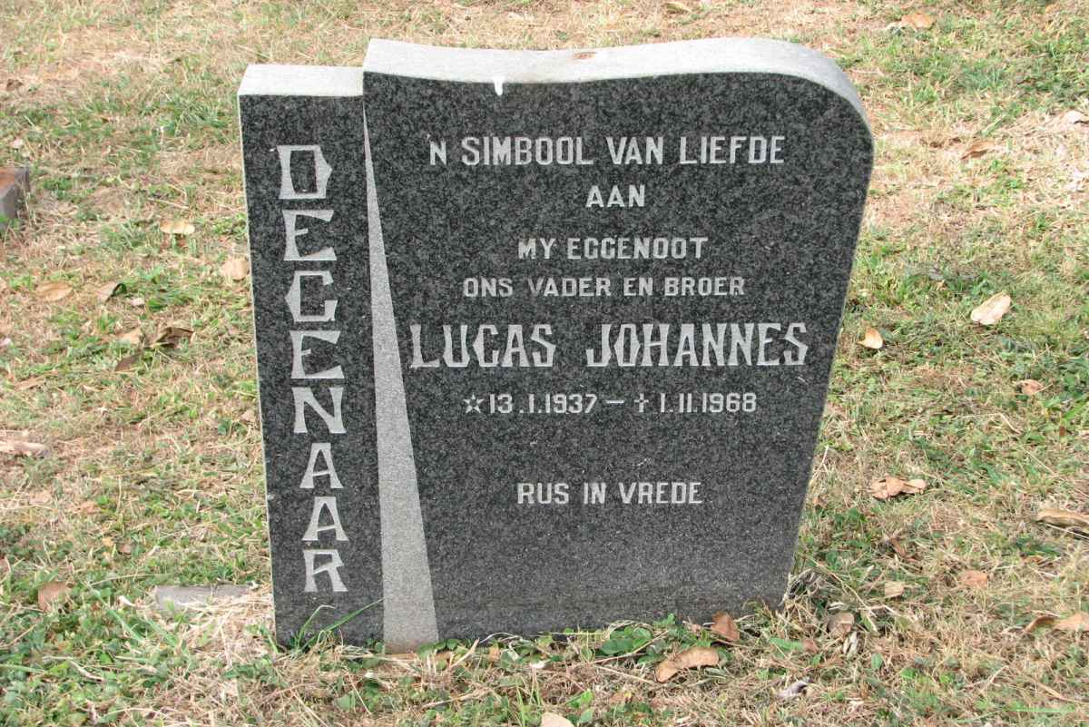 DEGENAAR Lucas Johannes 1937-1968