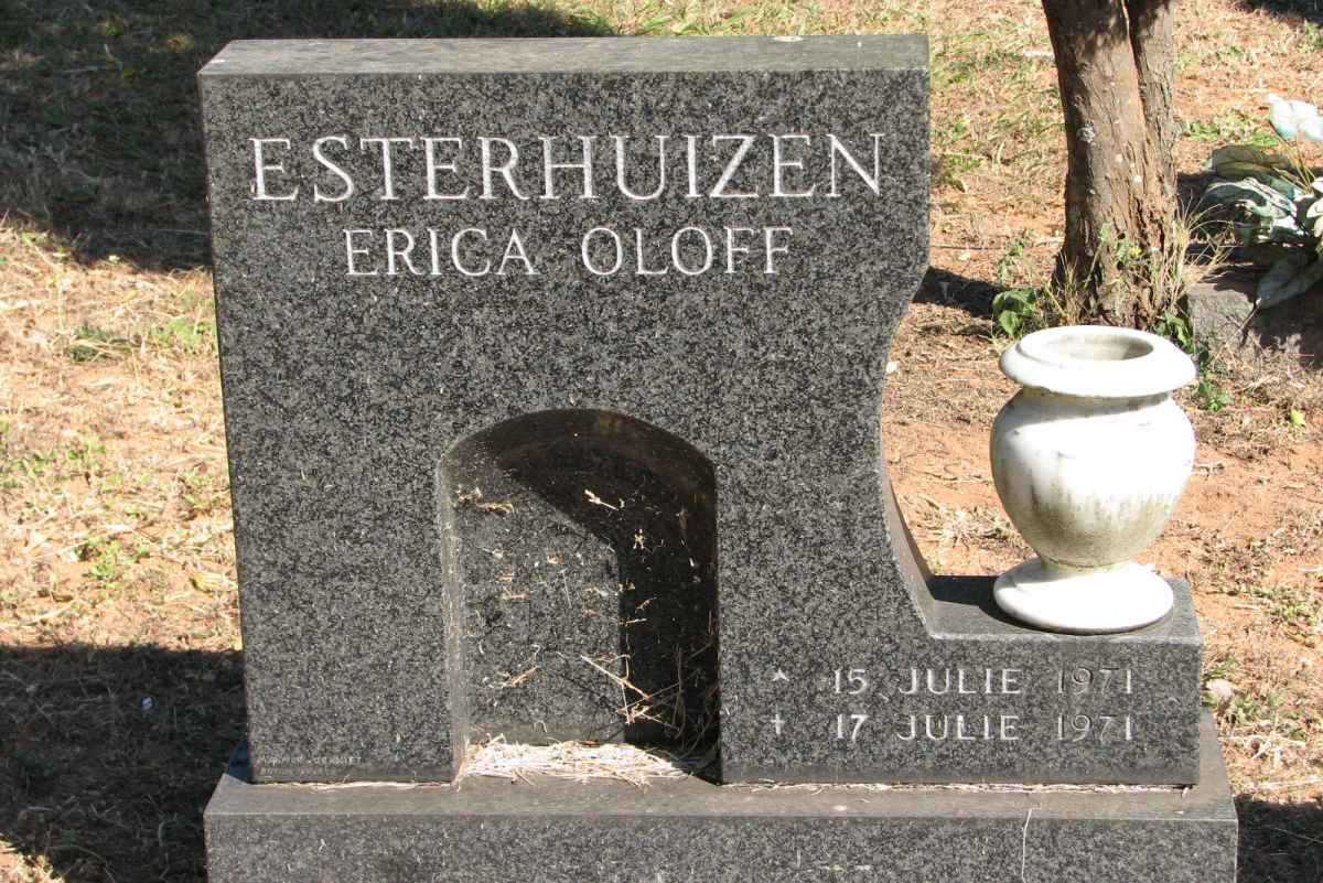 ESTERHUIZEN Erica Olof 1971-1971