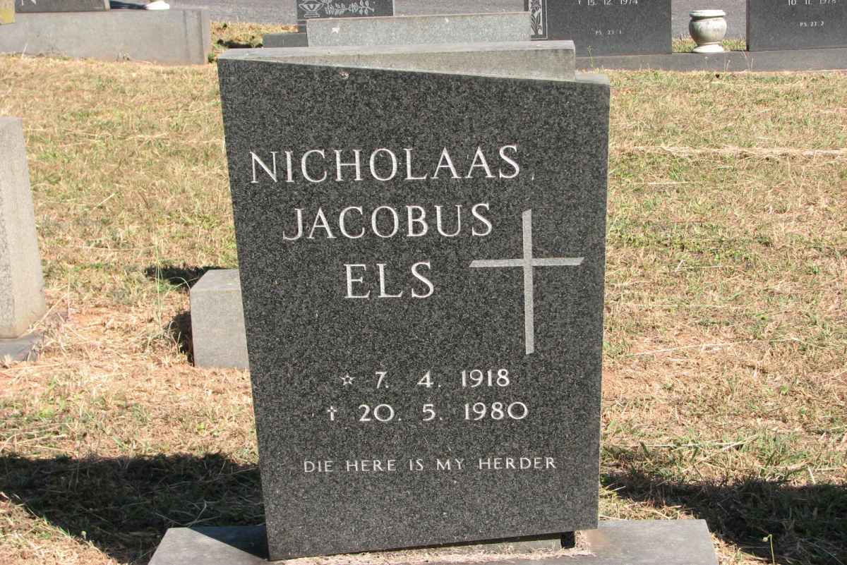 ELS Nicholaas Jacobus 1918-1980