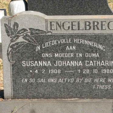 ENGELBRECHT Susanna Johanna Catharina 1908-1980