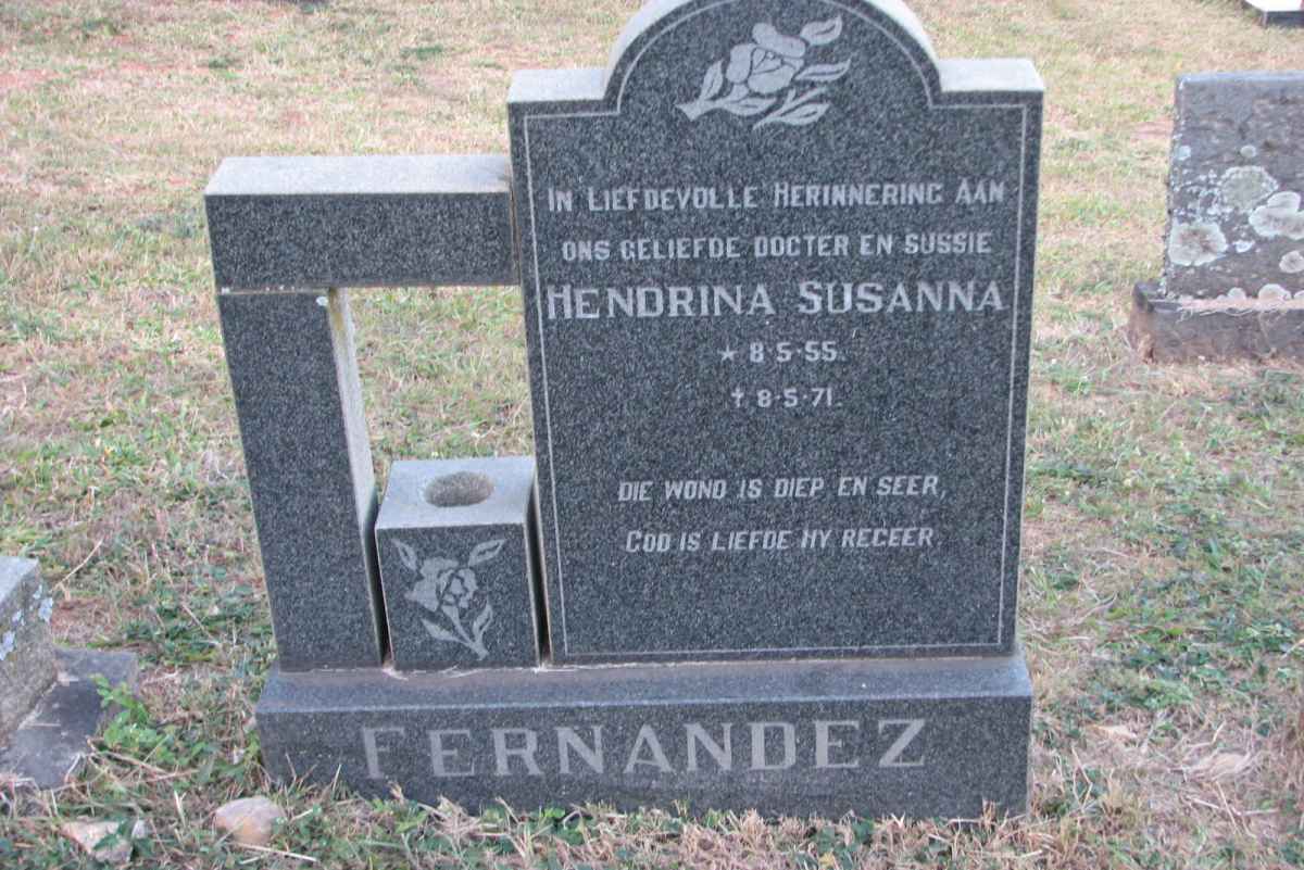 FERNANDEZ Hendrina Susanna 1955-1971