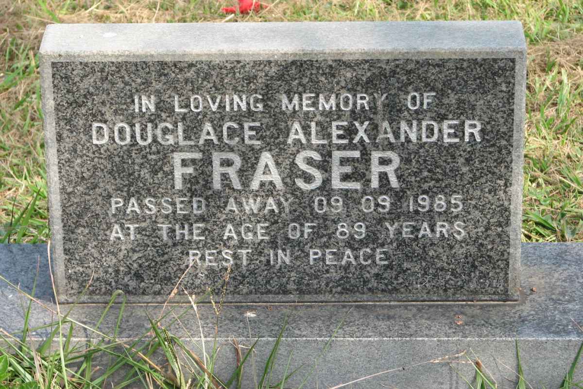 FRASER Douglace Alexander  -1985