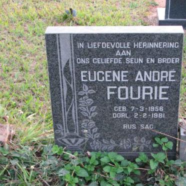 FOURIE Eugene André 1956-1981