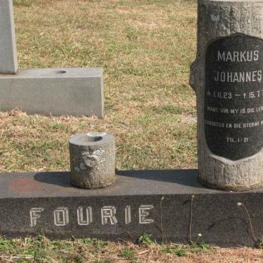 FOURIE Markus Johannes 1923-1973