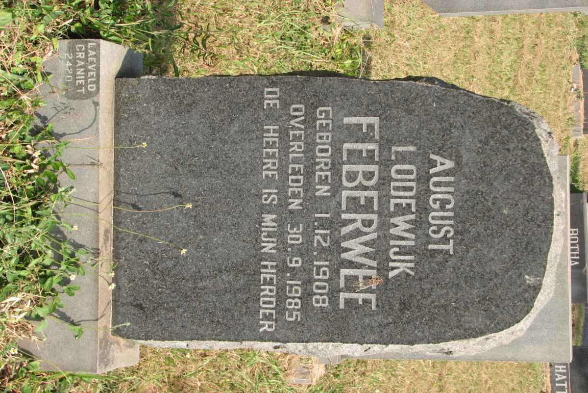 FEBERWEE August Lodewijk 1908-1985