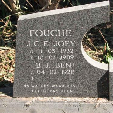 FOUCHÉ B.J. 1928- &amp; J.C.E. 1932-1989