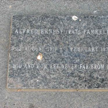 FARRELL Alfred Ernest 1910-1974  &amp; Thelma 1909-1969 