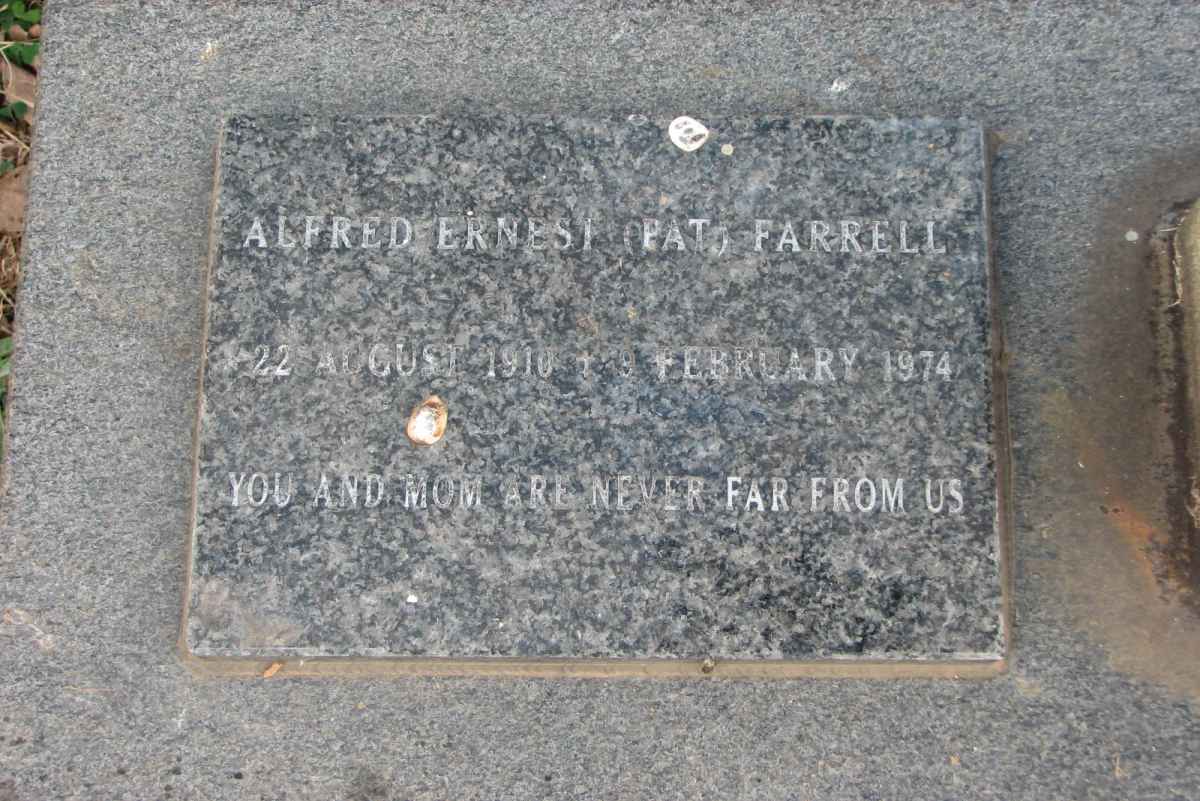 FARRELL Alfred Ernest 1910-1974