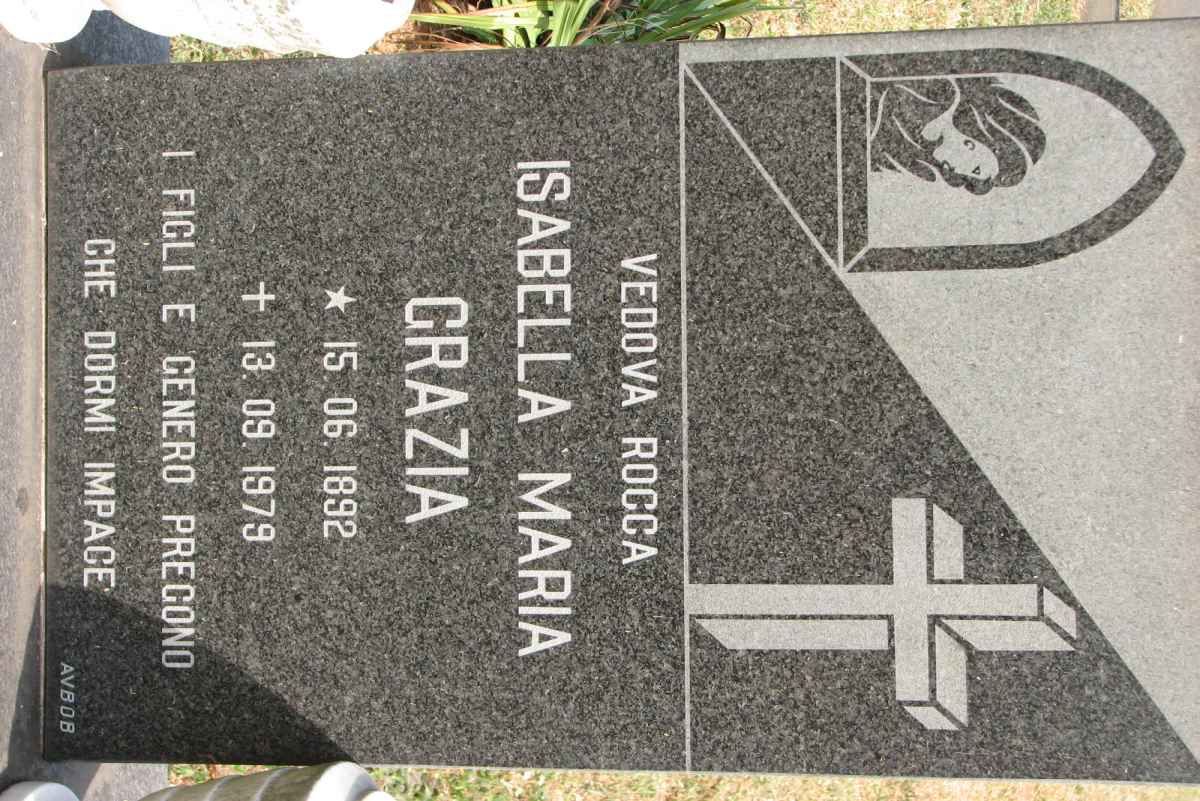 GRAZIA Isabella Maria 1892-1979